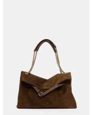 ORCIANI Borsa Venus Peach Midi a spalla in suede