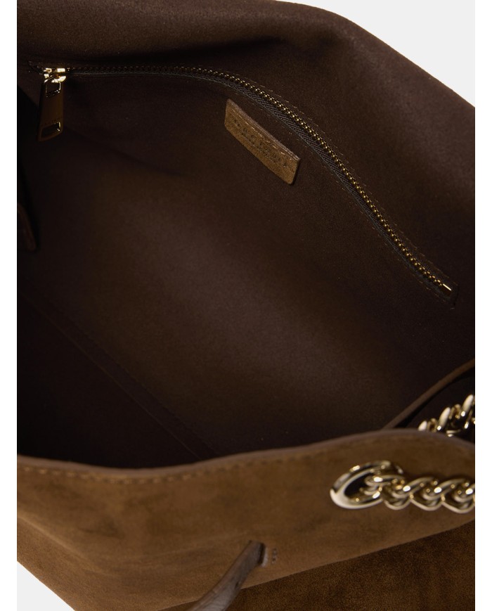 ORCIANI Borsa Venus Peach Midi a spalla in suede