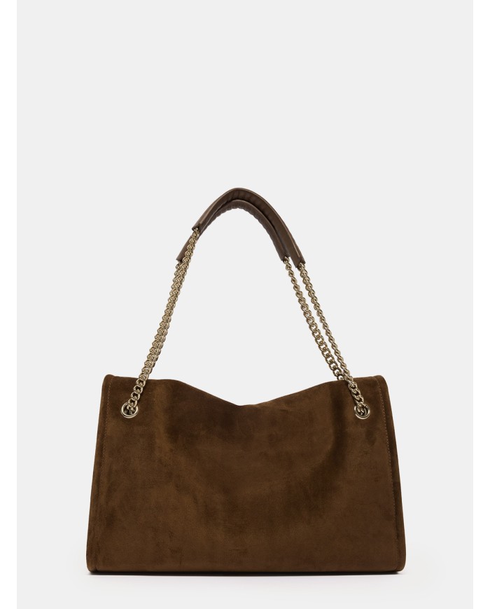 ORCIANI Borsa Venus Peach Midi a spalla in suede