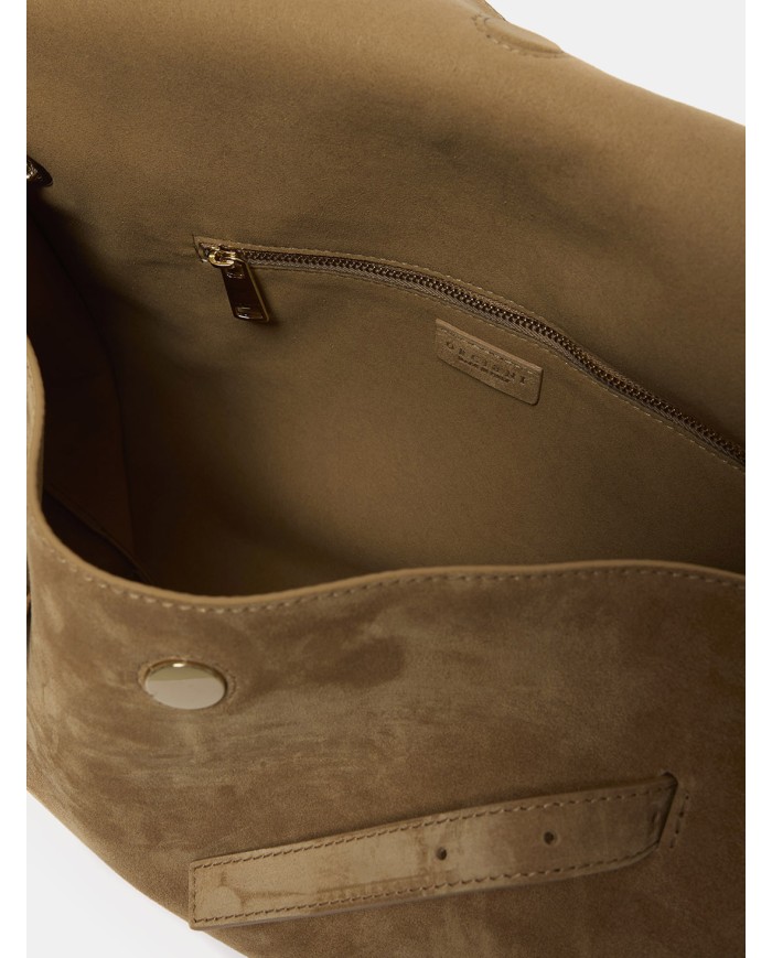 ORCIANI Borsa Venus Peach Fringe Midi a spalla in suede
