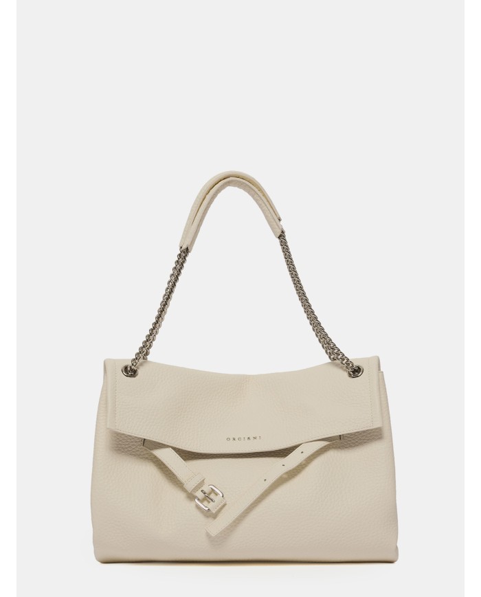 ORCIANI Borsa Venus Soft Midi a spalla in pelle martellata