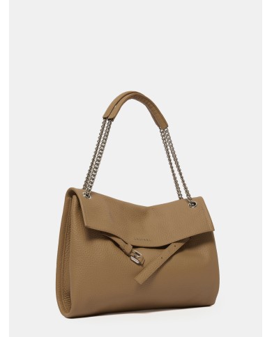 ORCIANI Borsa Venus Soft Midi a spalla in pelle martellata
