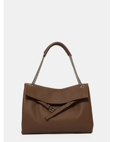 ORCIANI Borsa Venus Soft Midi a spalla in pelle martellata