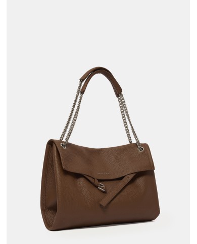 ORCIANI Borsa Venus Soft Midi a spalla in pelle martellata