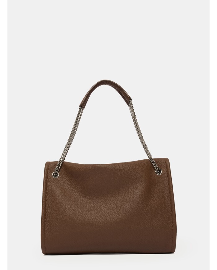ORCIANI Borsa Venus Soft Midi a spalla in pelle martellata