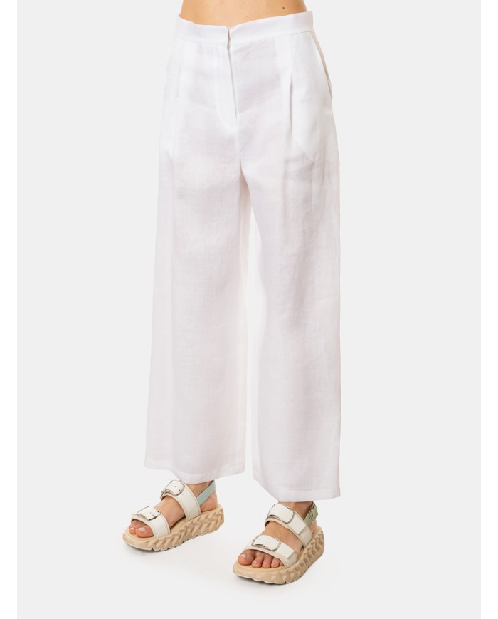 MAXMARA STUDIO Pantalone in lino