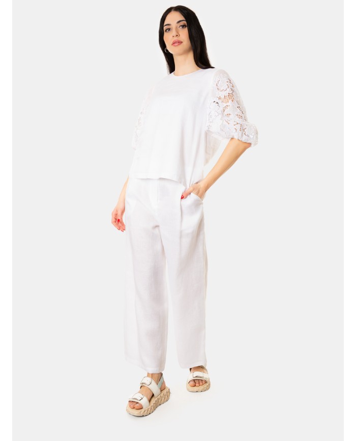 MAXMARA STUDIO Pantalone in lino