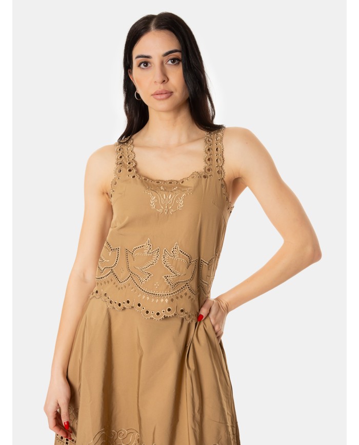 BERENICE. Top ricamo traforato