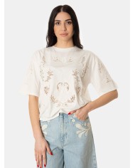 BERENICE. T-shirt con pizzo