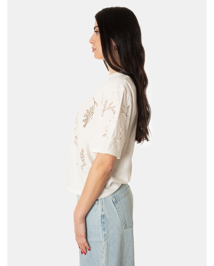 BERENICE. T-shirt con pizzo