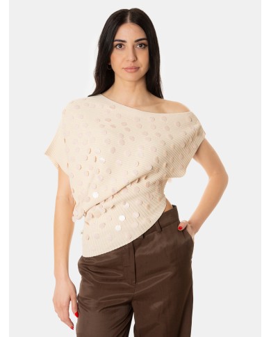 JIJIL Maglia con paillettes