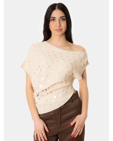 JIJIL Maglia con paillettes