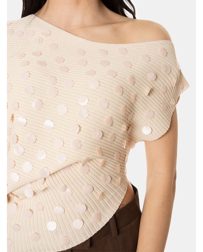 JIJIL Maglia con paillettes