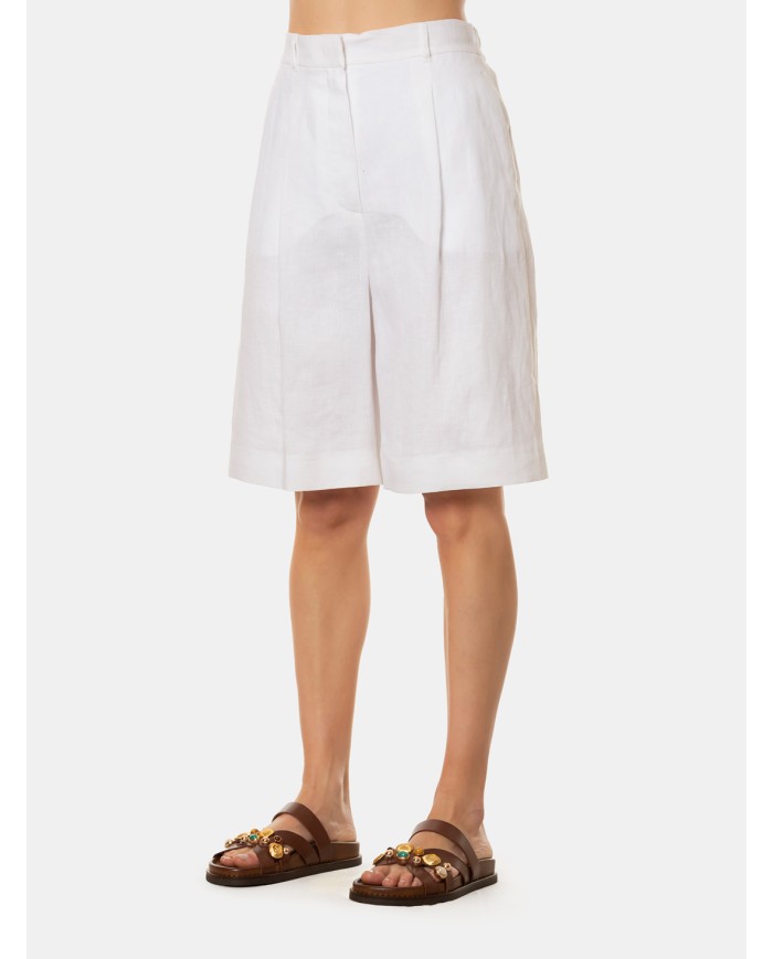 MAXMARA STUDIO Bermuda in lino
