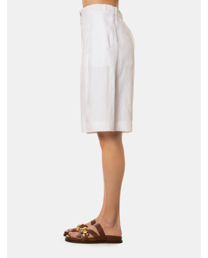 MAXMARA STUDIO Bermuda in lino