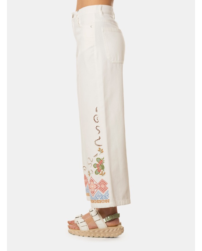 MAXMARA WEEKEND Pantalone con ricami