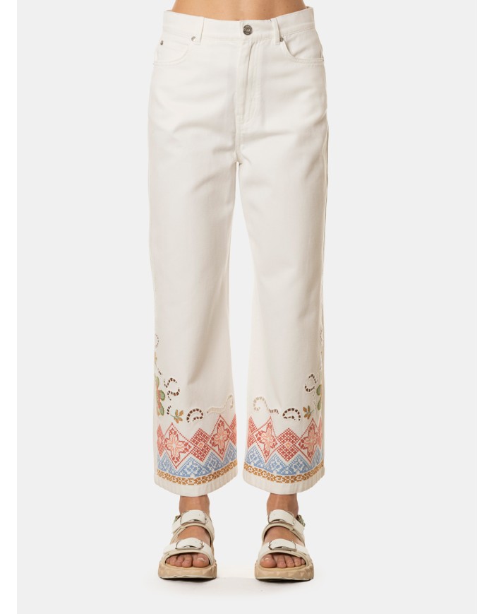 MAXMARA WEEKEND Pantalone con ricami