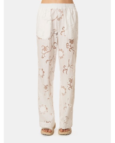 SEMICOUTURE Pantalone in pizzo