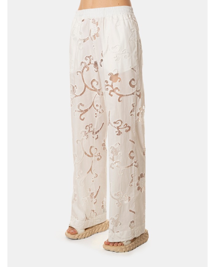 SEMICOUTURE Pantalone in pizzo