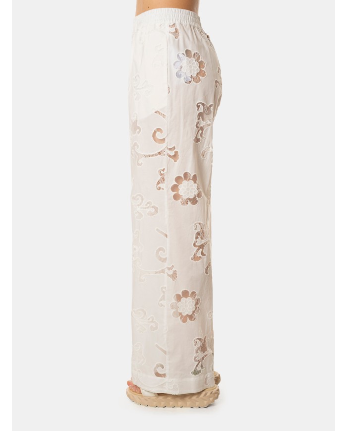 SEMICOUTURE Pantalone in pizzo