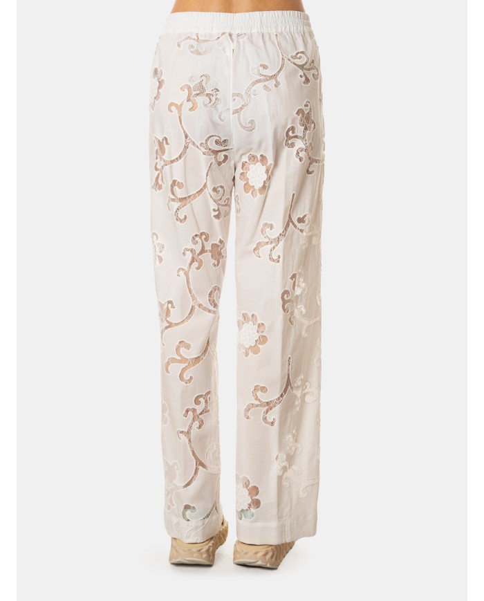 SEMICOUTURE Pantalone in pizzo
