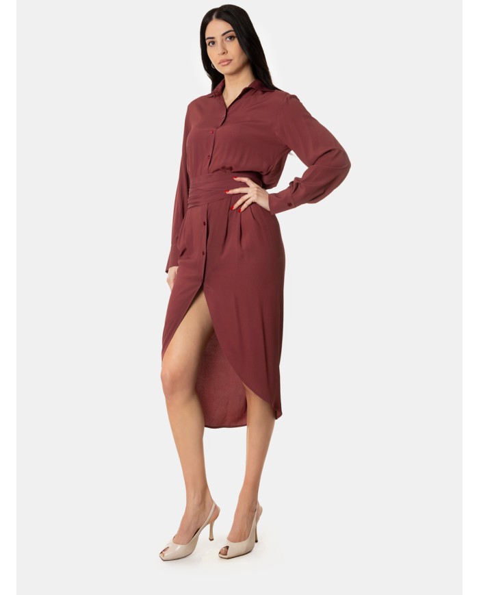 SEMICOUTURE Abito misto seta