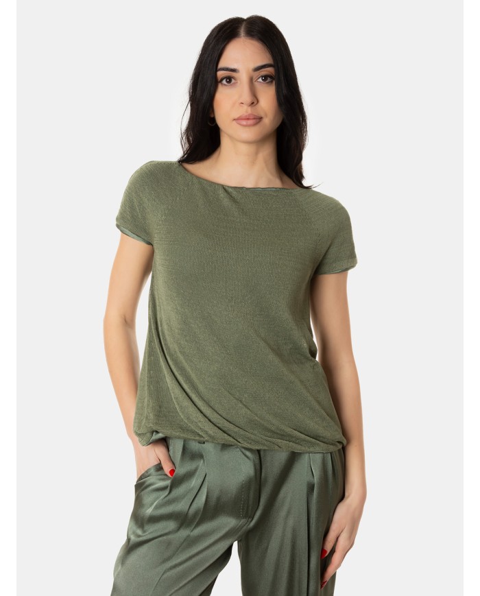 SEMICOUTURE T-shirt in seta