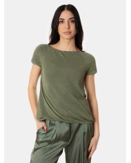 SEMICOUTURE T-shirt in seta