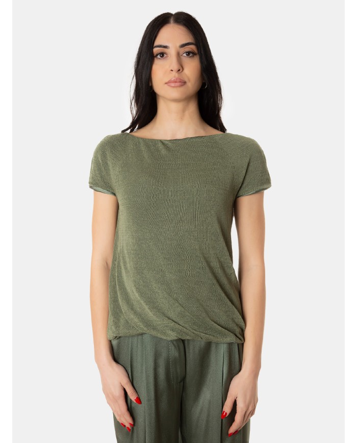 SEMICOUTURE T-shirt in seta