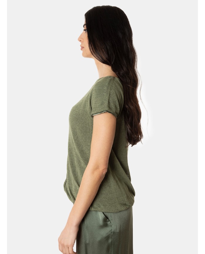 SEMICOUTURE T-shirt in seta