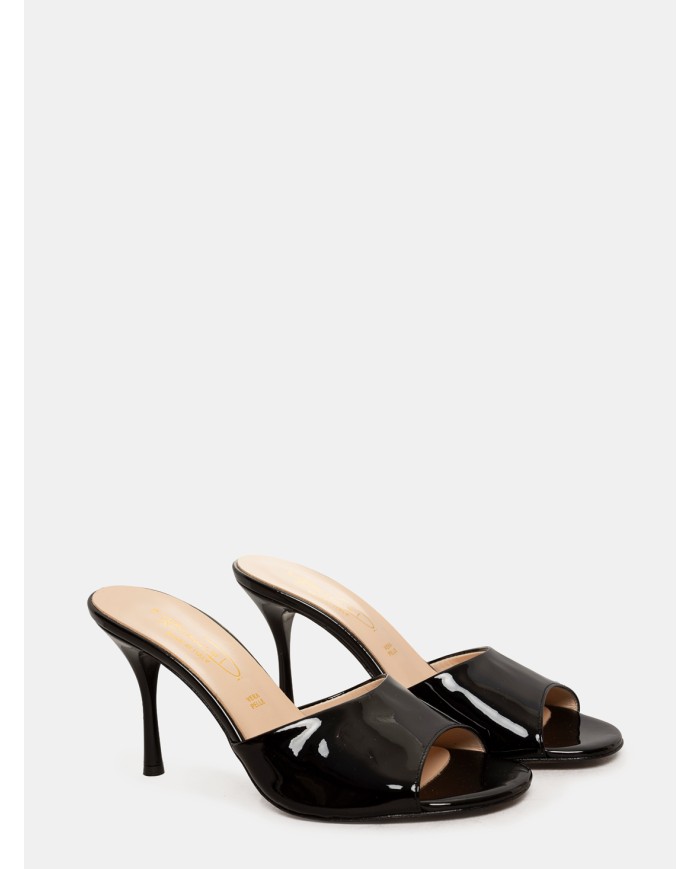 BIANCA DI' Sandalo Mule in vernice