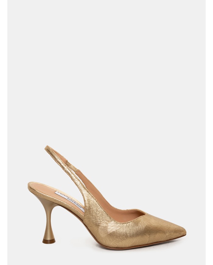 FRANCESCO SACCO Sandalo slingback laminato