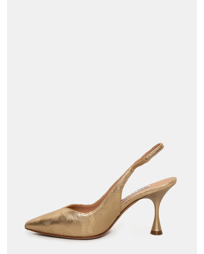 FRANCESCO SACCO Sandalo slingback laminato