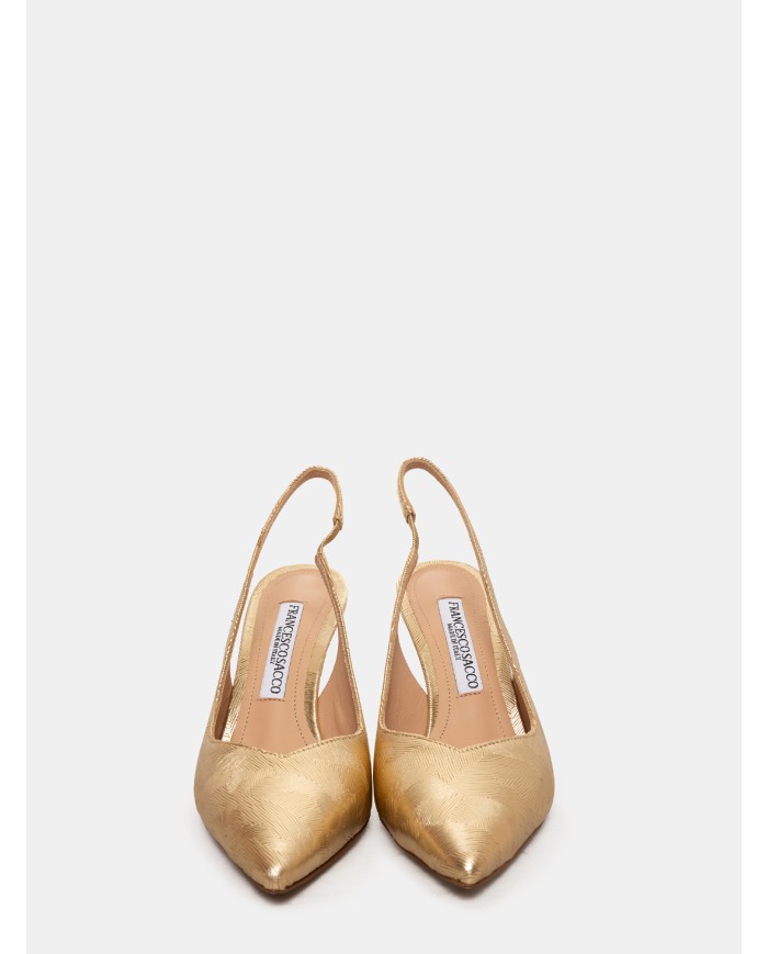 FRANCESCO SACCO Sandalo slingback laminato