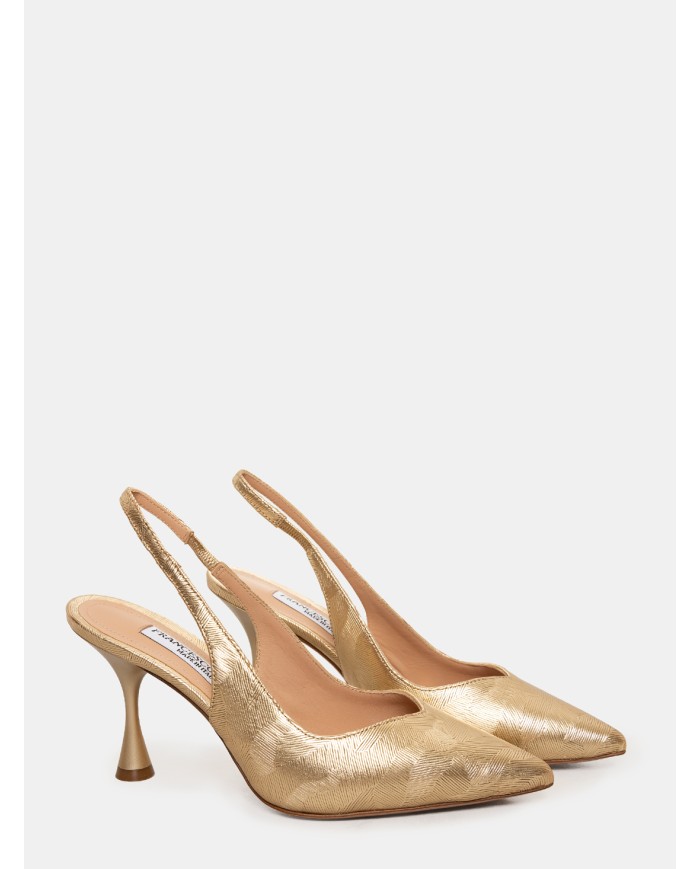 FRANCESCO SACCO Sandalo slingback laminato