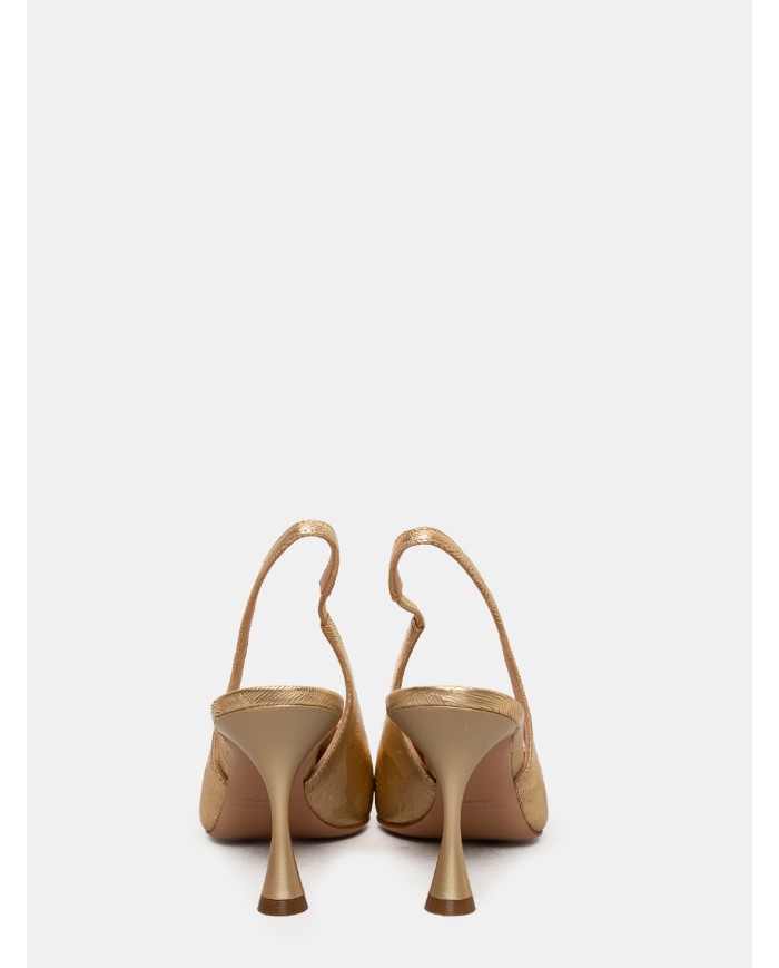 FRANCESCO SACCO Sandalo slingback laminato