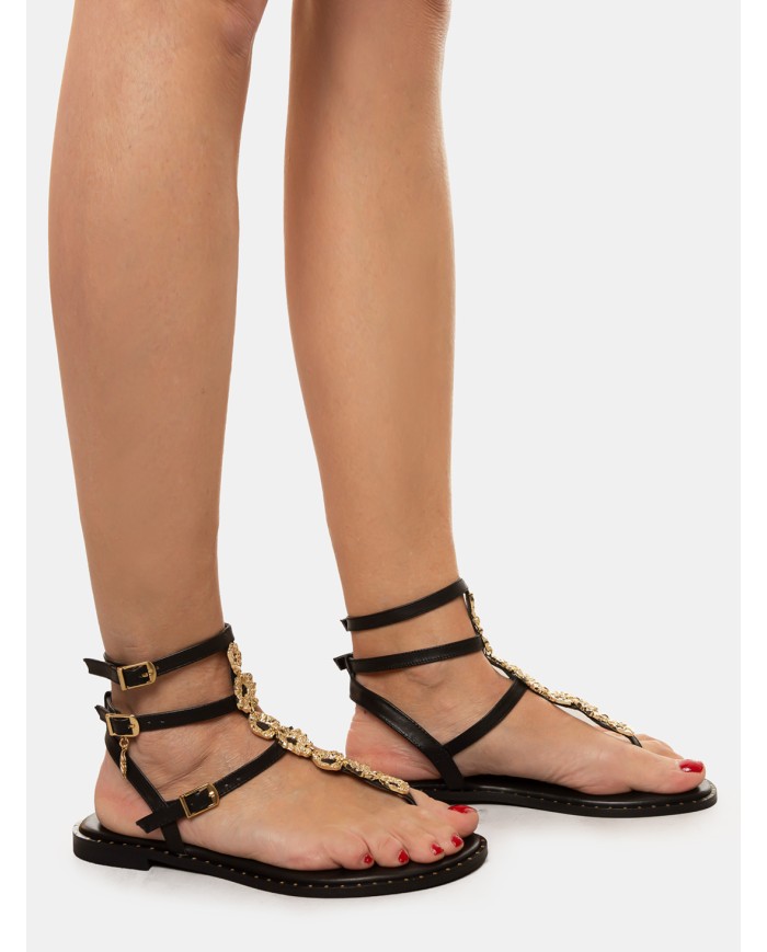 CARYATIS Sandalo flat infradito con accessorio