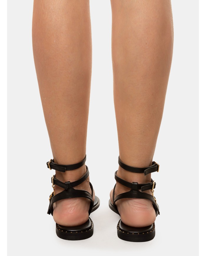 CARYATIS Sandalo flat infradito con accessorio