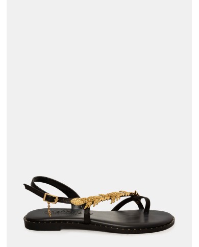CARYATIS Sandalo flat con accessorio