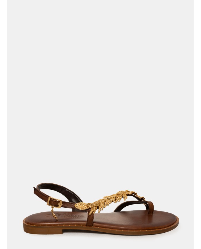CARYATIS Sandalo flat con accessorio