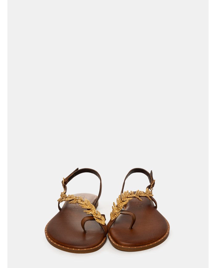 CARYATIS Sandalo flat con accessorio