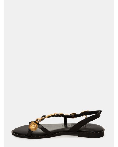 CARYATIS Sandalo flat con pietre