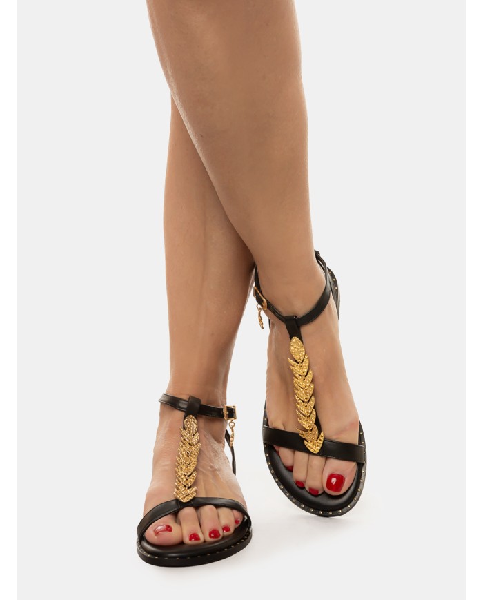 CARYATIS Sandalo flat con accessorio
