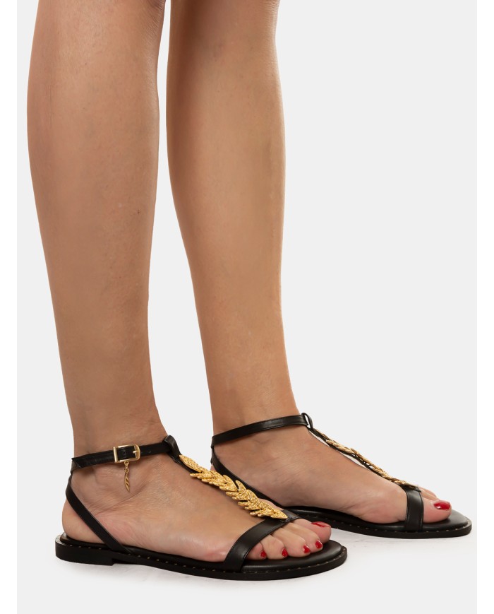 CARYATIS Sandalo flat con accessorio