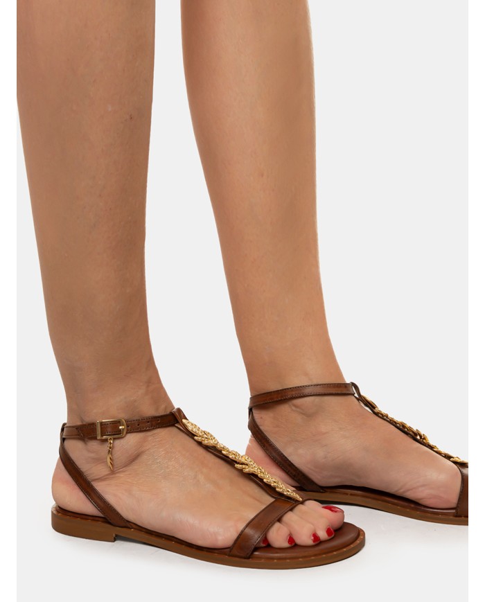 CARYATIS Sandalo flat con accessorio