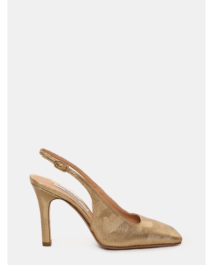FRANCESCO SACCO Sandalo slingback laminato