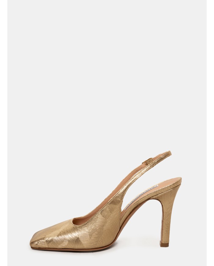 FRANCESCO SACCO Sandalo slingback laminato