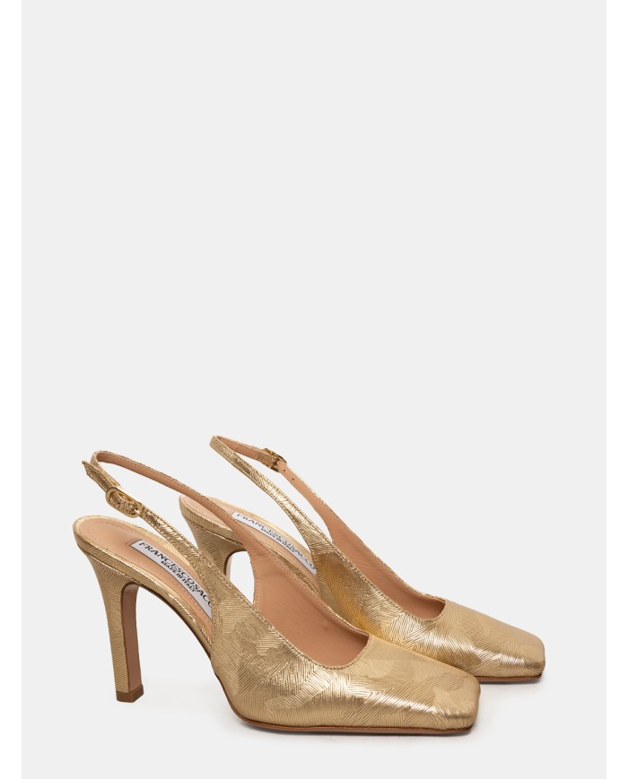 FRANCESCO SACCO Sandalo slingback laminato