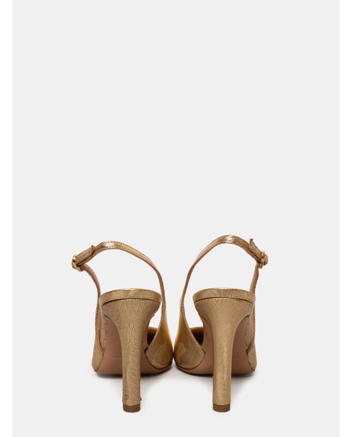 FRANCESCO SACCO Sandalo slingback laminato