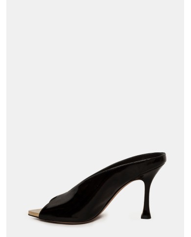 FRANCESCO SACCO Sandalo Mule in vernice